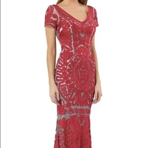 JS Collections Soutache Trumpet Dress